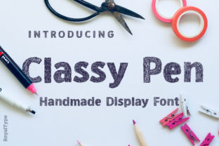 Classy Pen: A Display Font for Editorial Elegance