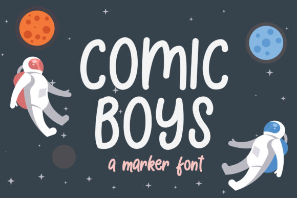 Comic Boys Font for Web Design and Brand Identity