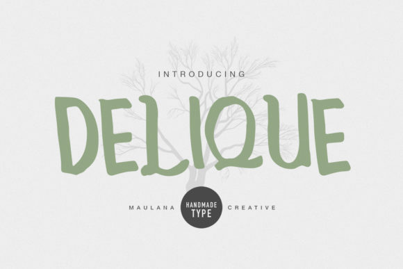 Delique: A Playful Display Font for Editorial Creativity