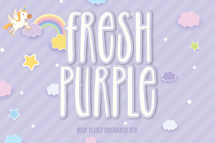 Fresh Purple: A Playful Display Font for Modern Editorial Design
