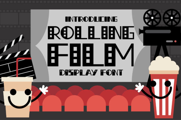 Rolling Film: A Dynamic Display Font for Creative Branding