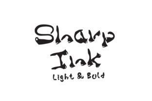Sharp Ink: A Hand-Drawn Display Font for Web Design