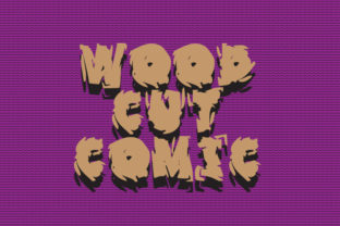 Wood Cut Comic: A Bold Font for Creative Makers